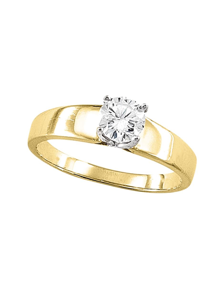 Anillo de compromiso de oro 10 k 2