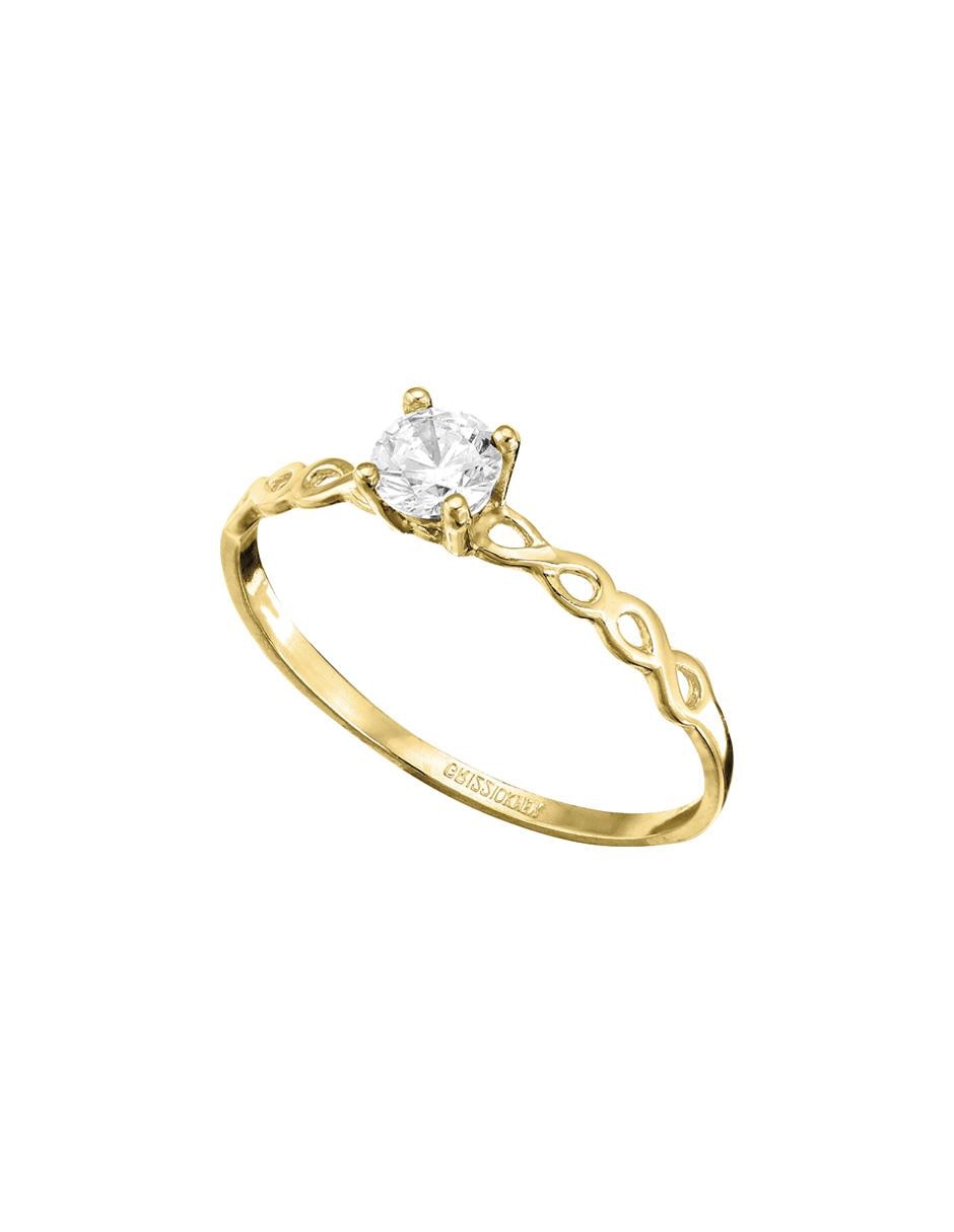 Anillo de compromiso de oro 10 k