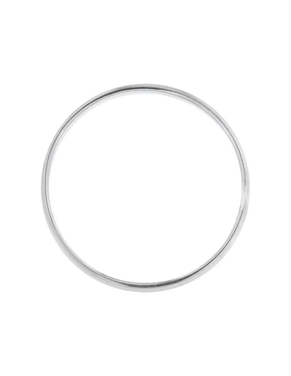 Argolla de oro blanco 14 k Cirene 3