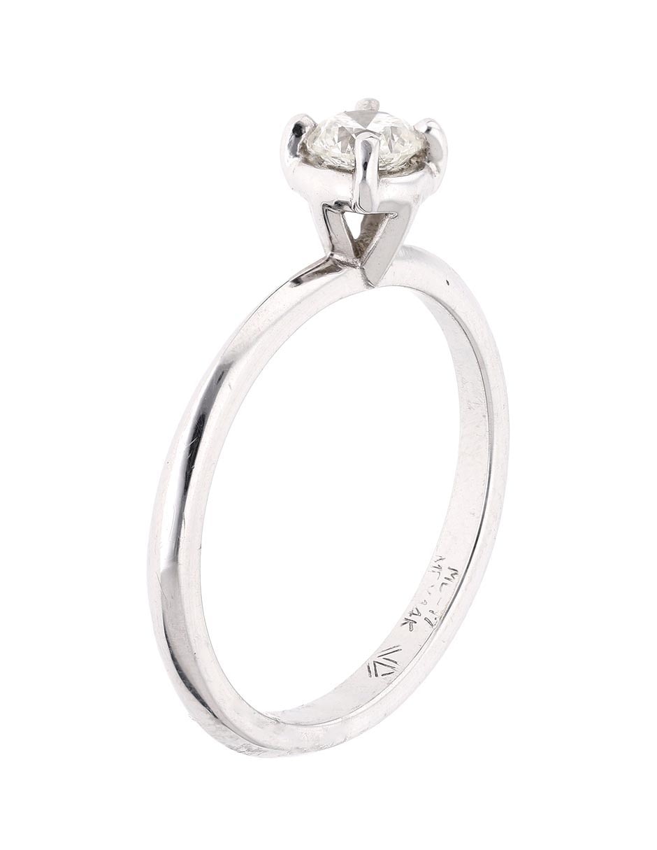 Anillo de compromiso 14 k diamante 4