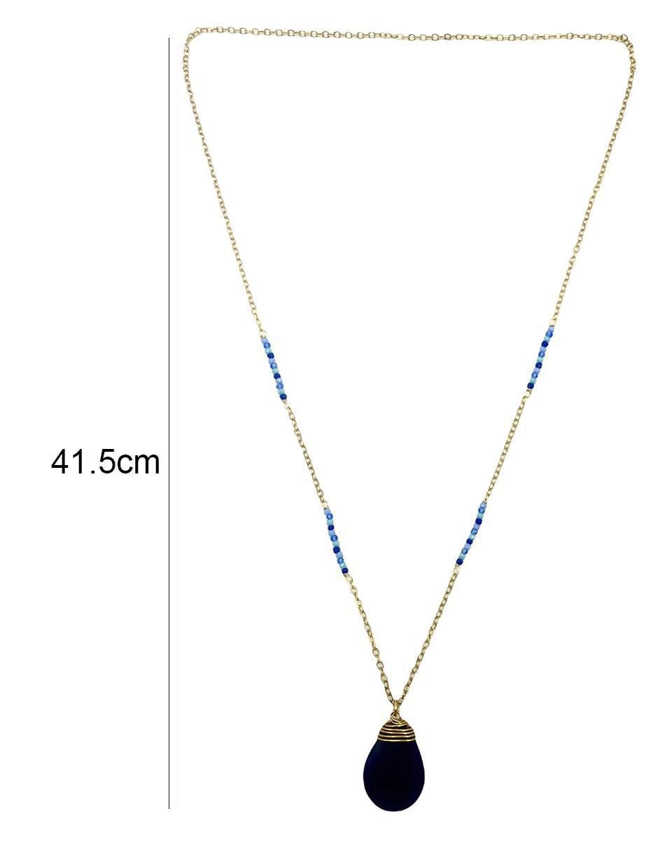 Aretes y collar 14 k 2