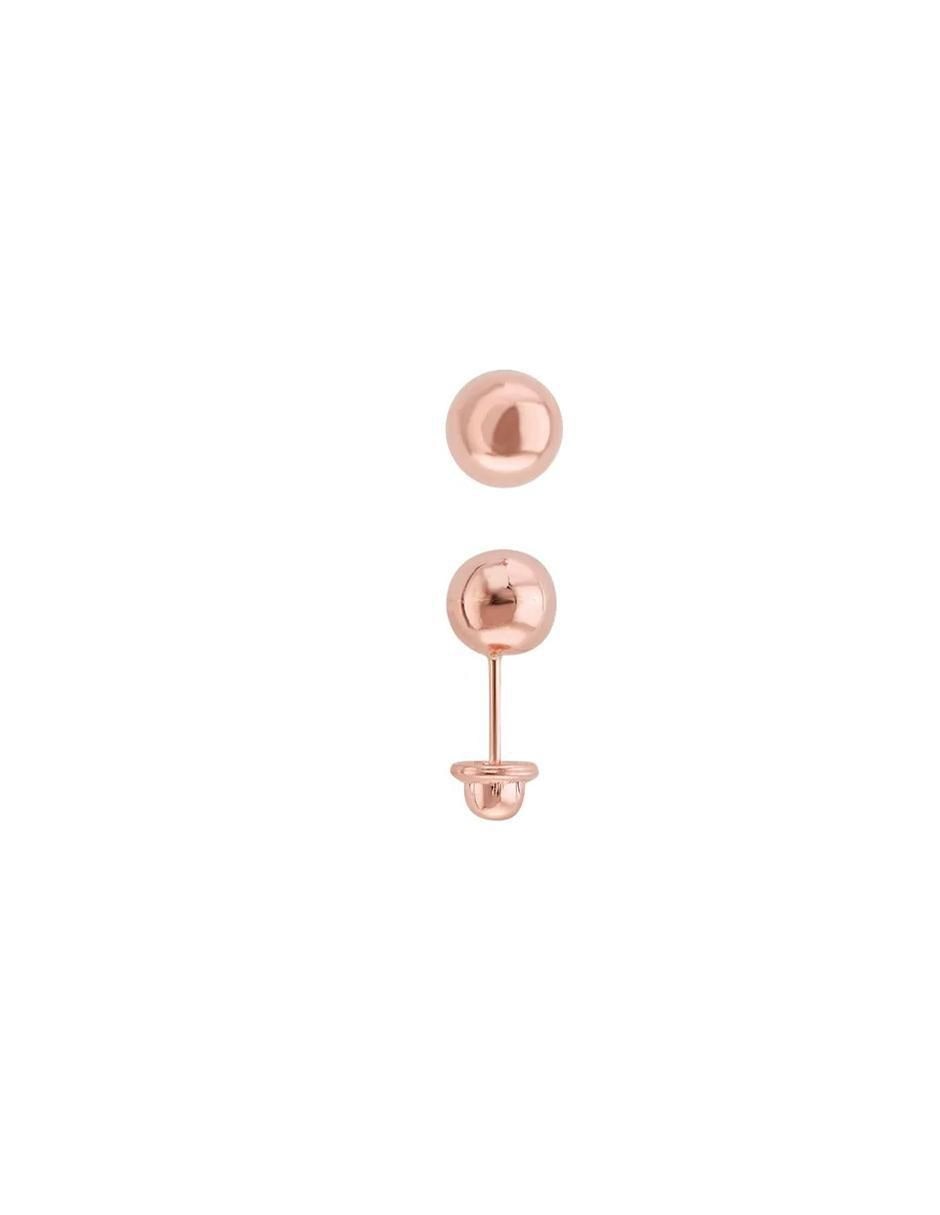 Broqueles de oro rosa con acabado brillante 2