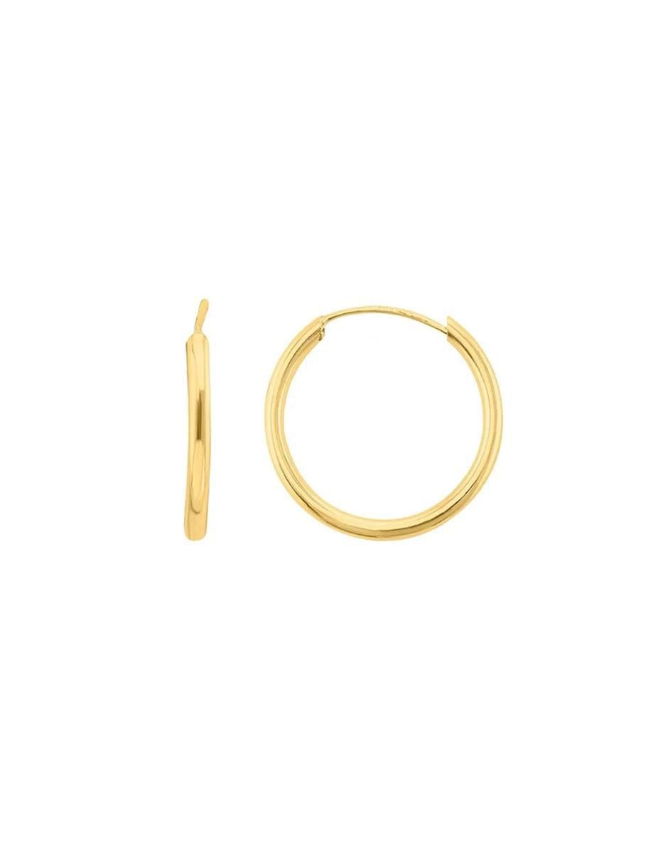 Arracadas de oro con acabado brillante 2