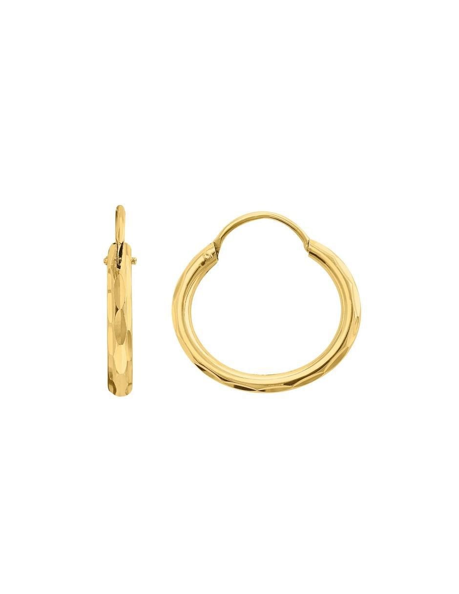 Arracadas de oro amarillo con acabado brillante Arracadas de oro amarillo con acabado brillante