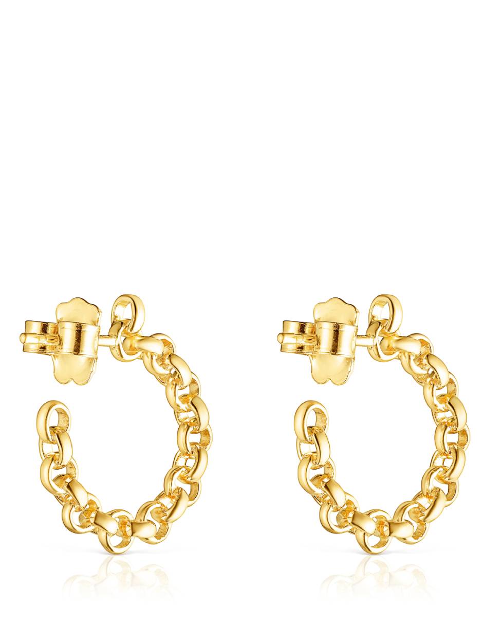 Aretes de aro Calin con acabado lustre 2