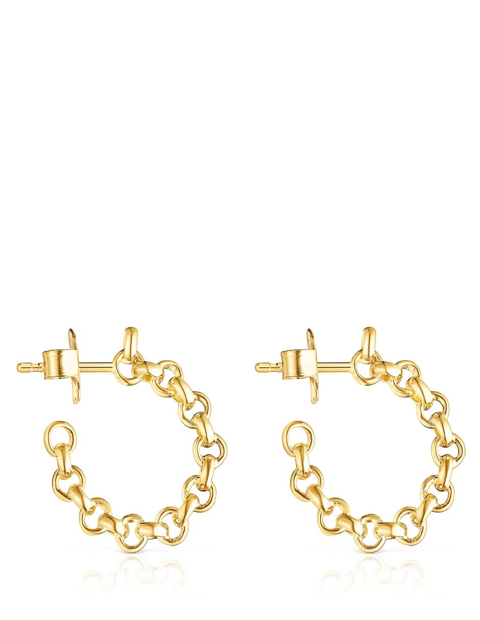 Aretes de aro Calin con acabado lustre 3