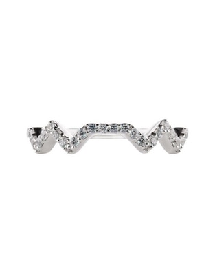 Anillo de compromiso de oro blanco 14 k diamante Anillo de compromiso de oro blanco 14 k diamante
