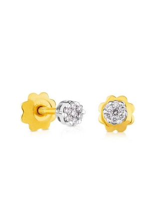 Broqueles redondos Tous Diamonds de oro blanco con acabado diamantado diamante