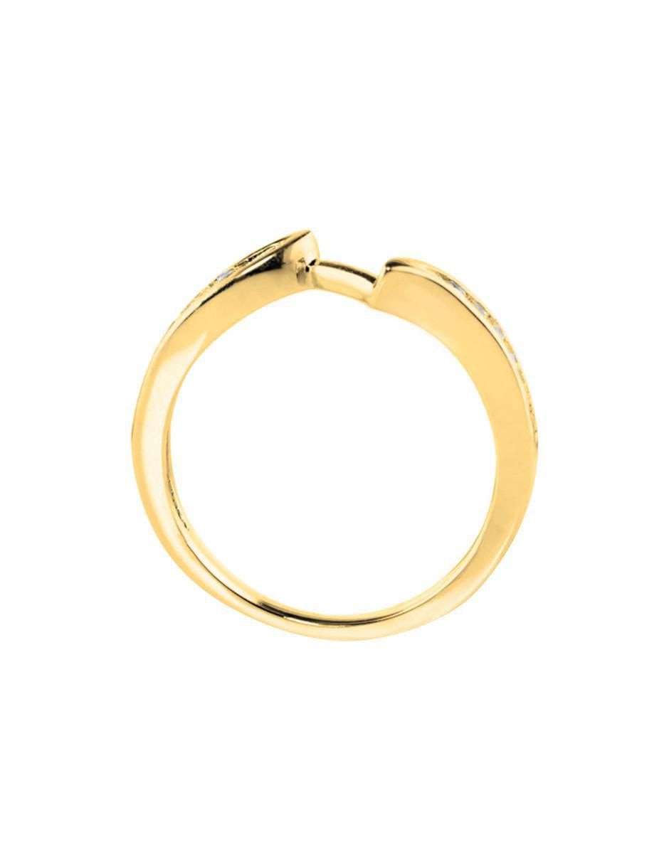Anillo de compromiso de oro 14 k diamante 3