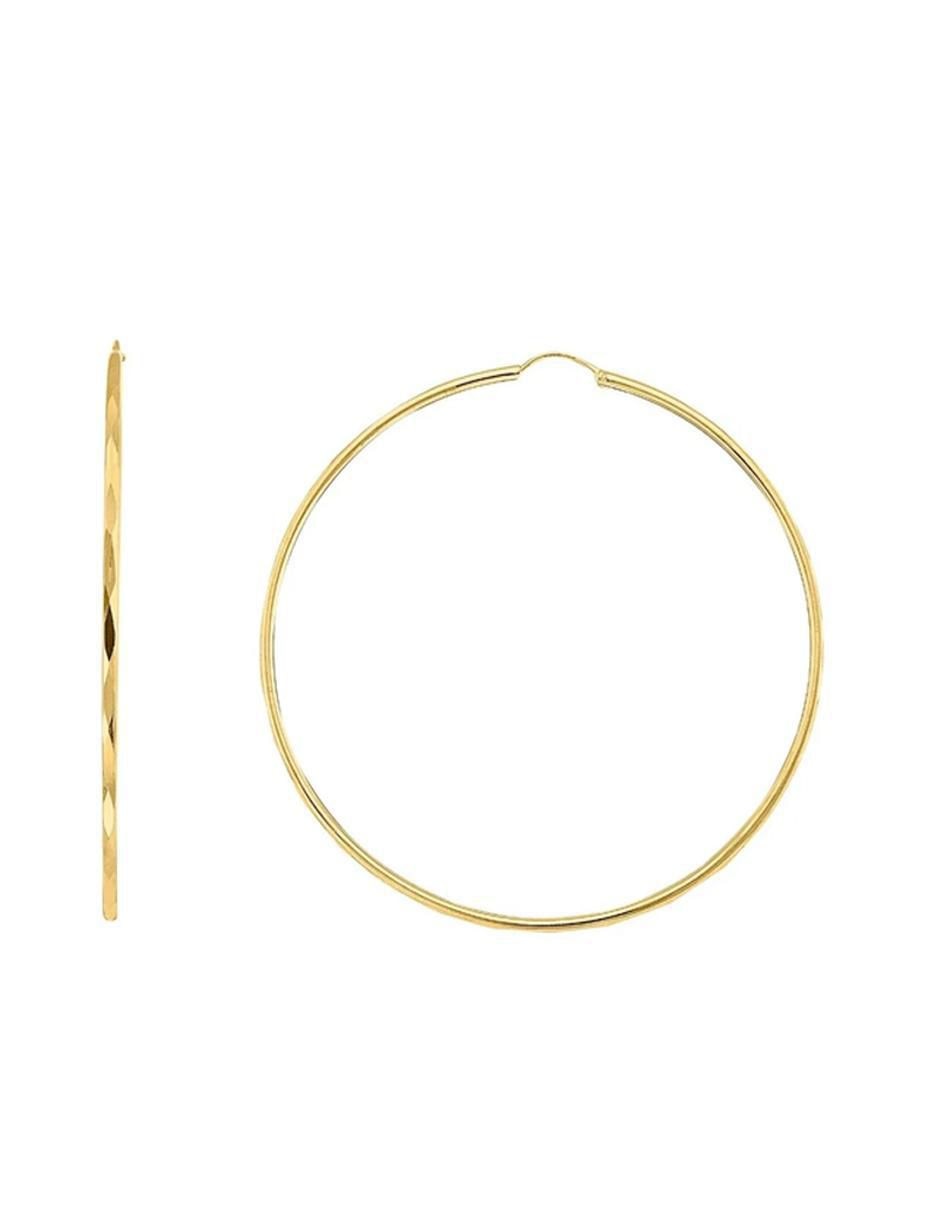Arracadas de oro rosa con acabado brillante Arracadas de oro rosa con acabado brillante