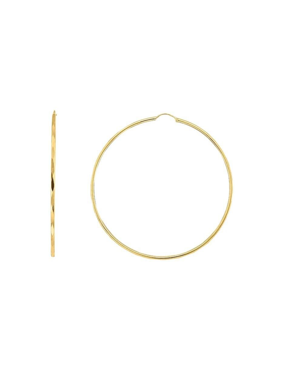 Arracadas de oro rosa con acabado brillante 2