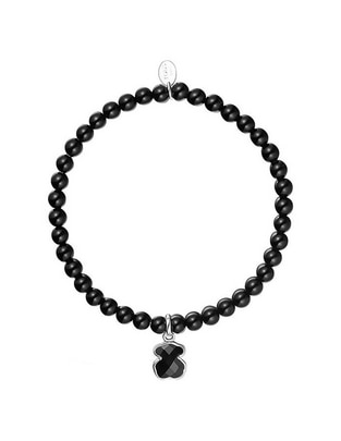 Brazalete de plata con acabado liso 1