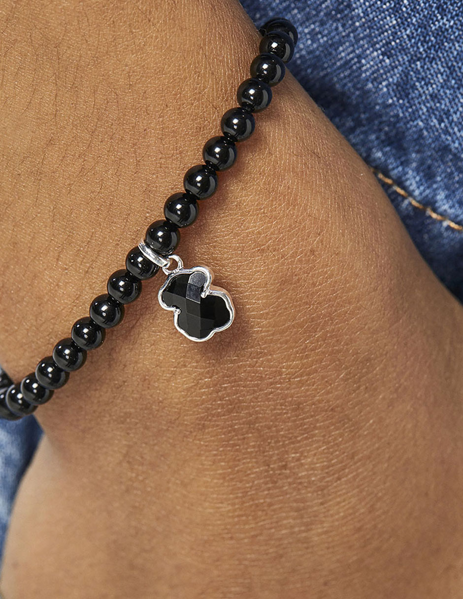 Brazalete de plata con acabado liso 6