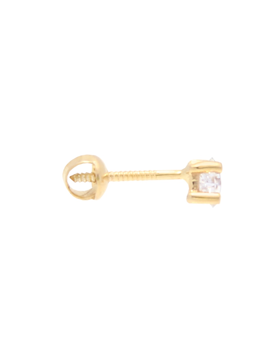 Broqueles de oro con acabado pavé zirconia Broqueles de oro con acabado pavé zirconia