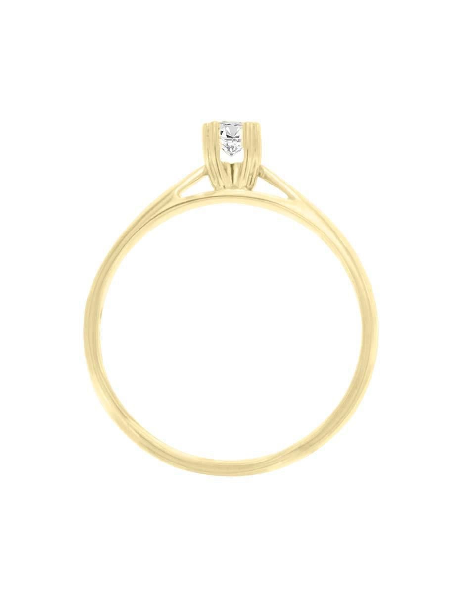 Solitario 14 k Jessica diamante 4