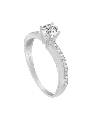 Solitario 14 k Diva diamante Solitario 14 k Diva diamante