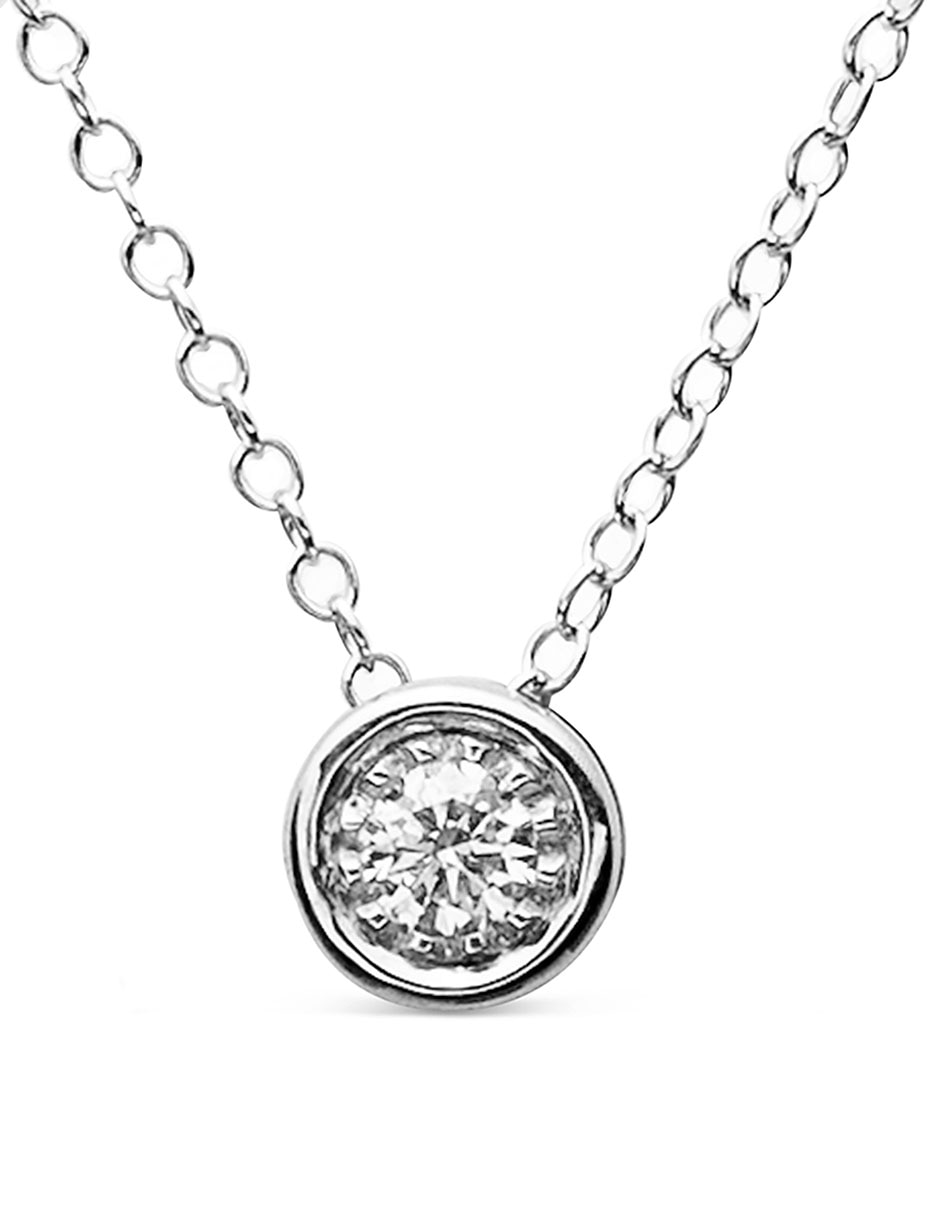Collar Jayda de oro blanco 14 K
