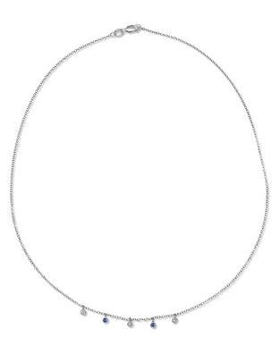 Collar Jayda de oro blanco 14 K