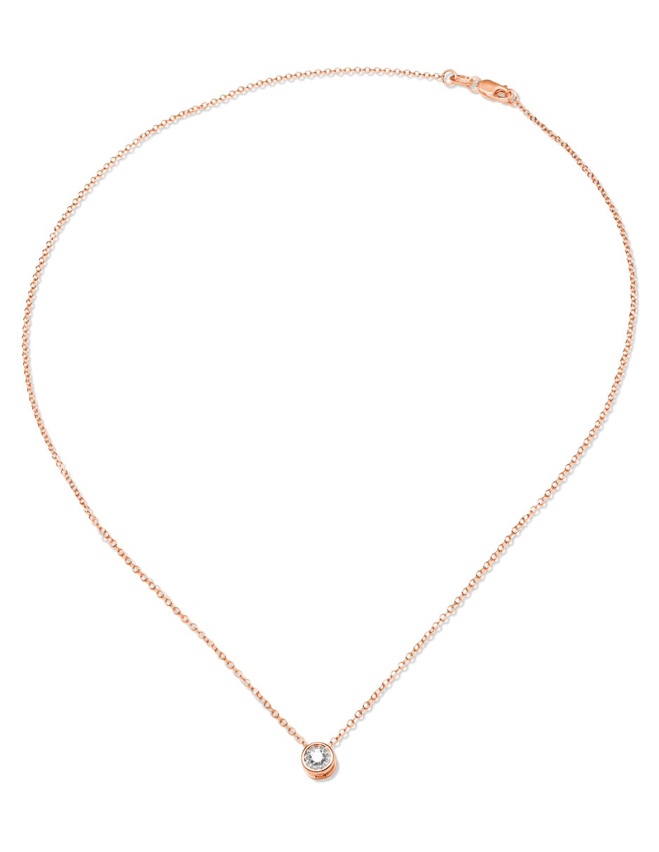 Collar de oro rosa 14 K 2