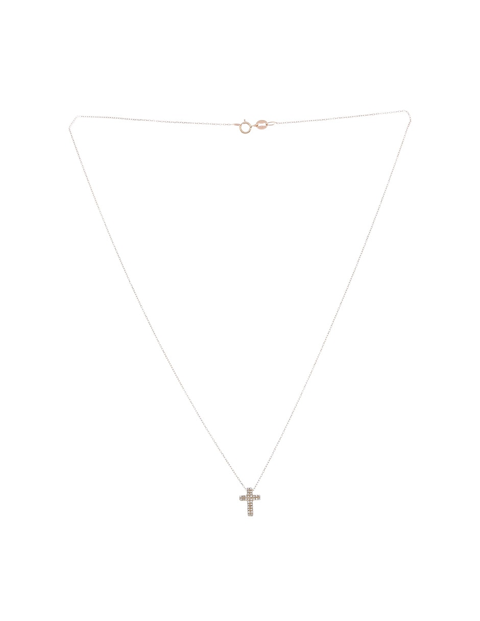 Collar con dije de cruz Jayda de oro amarillo 14 K