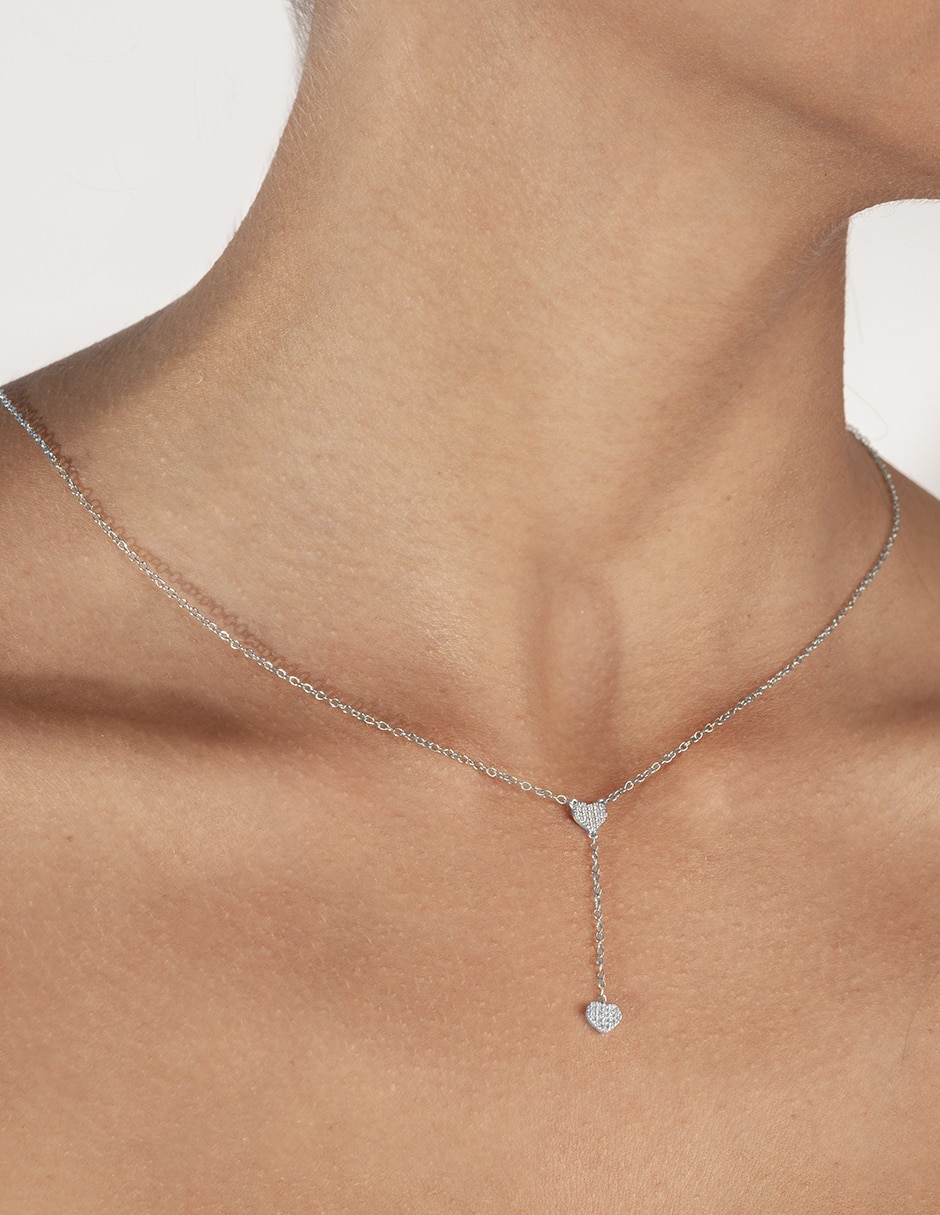 Collar de corazón Jayda de oro 14 K