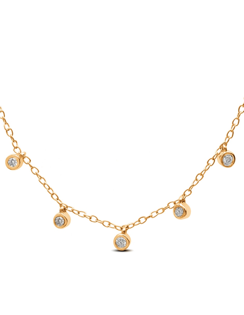 Collar Jayda de oro amarillo 14 K