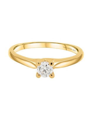 Solitario de oro 14 k Primavera Verano Solitario de oro 14 k Primavera Verano