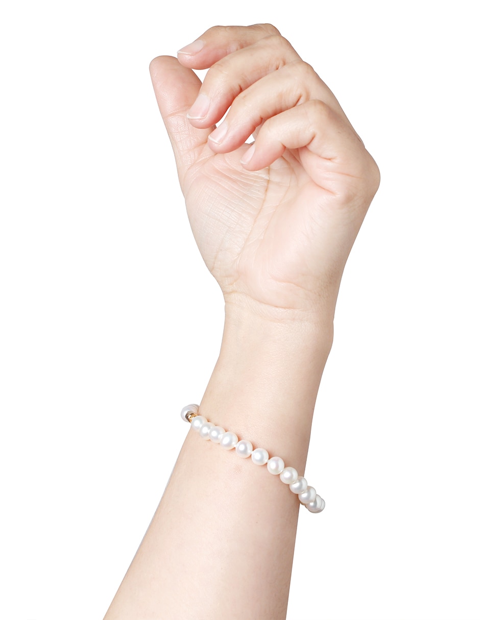 Pulsera de oro 14 K con acabado lustre 3
