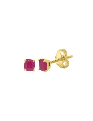 Broqueles de oro amarillo 14 K con acabado espejo Broqueles de oro amarillo 14 K con acabado espejo