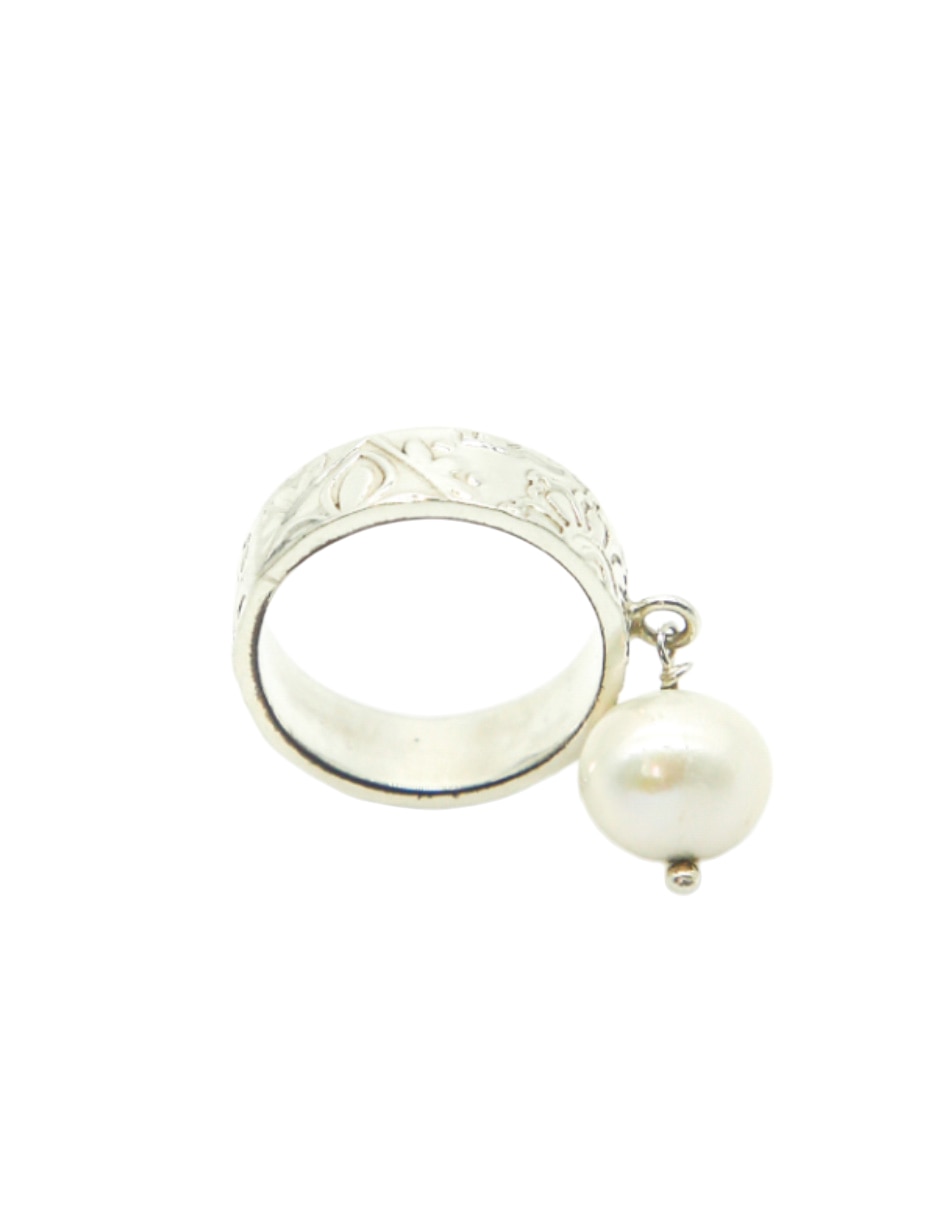 Anillo Perlas P 925 de plata perla pulido