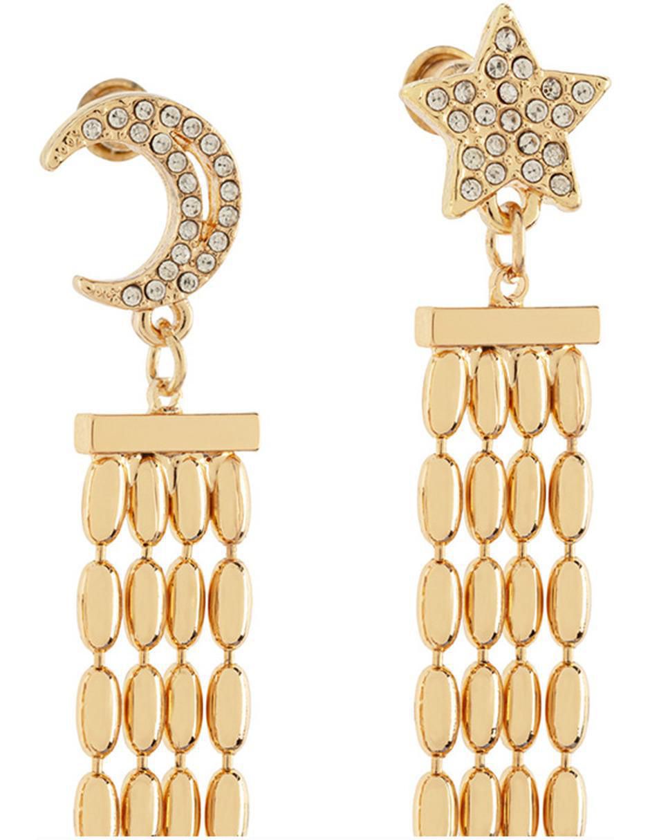 Aretes con acabado baño de oro 2