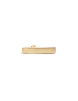 Piercing rectangular de oro amarillo 14 K con acabado brillante Piercing rectangular de oro amarillo 14 K con acabado brillante