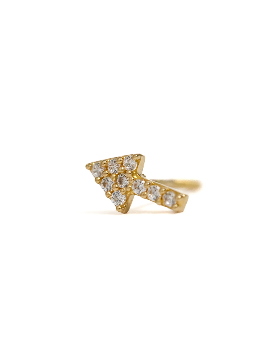 Piercing de flecha de oro amarillo 14 K con acabado brillante 2
