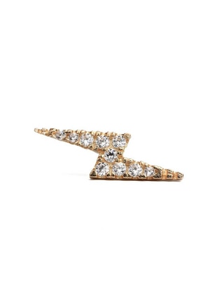 Piercing de rayo de oro amarillo 14 K con acabado brillante Piercing de rayo de oro amarillo 14 K con acabado brillante