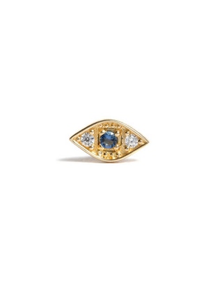 Piercing de ojo de oro amarillo 14 K con acabado brillante
