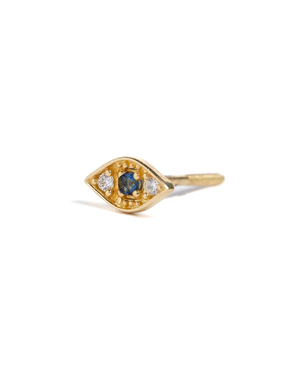 Piercing de ojo de oro amarillo 14 K con acabado brillante 2