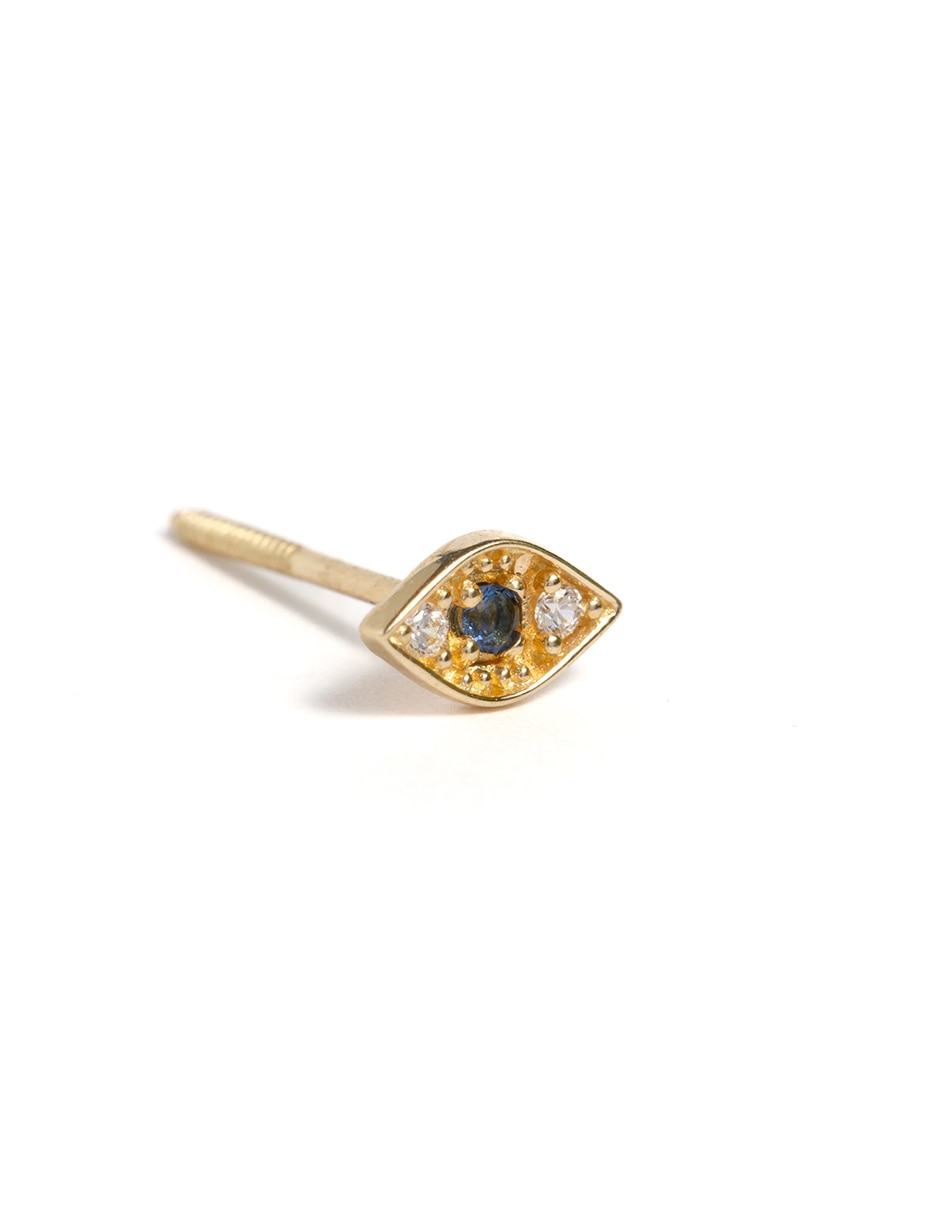 Piercing de ojo de oro amarillo 14 K con acabado brillante 3