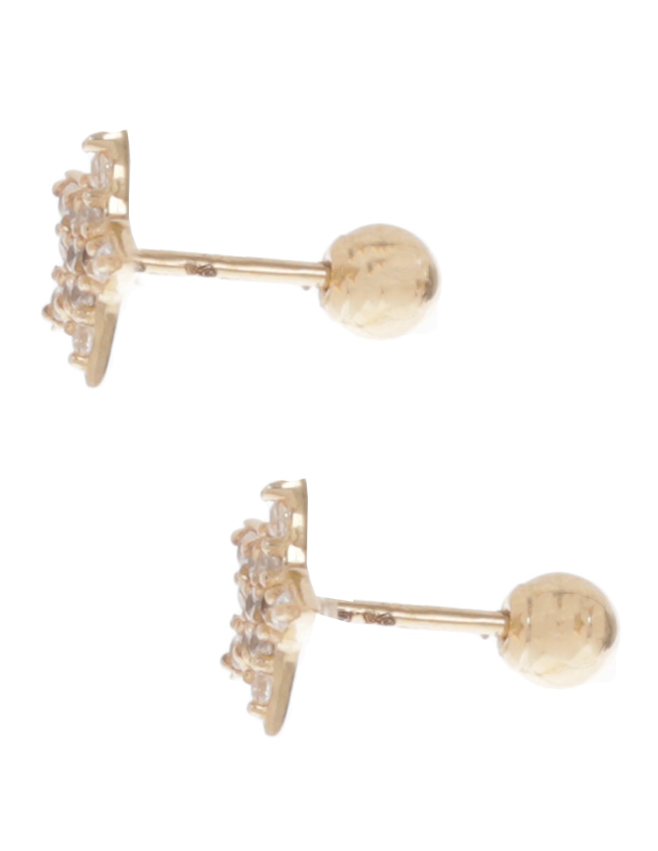 Piercing de estrella de oro amarillo 14 K con acabado brillante 3