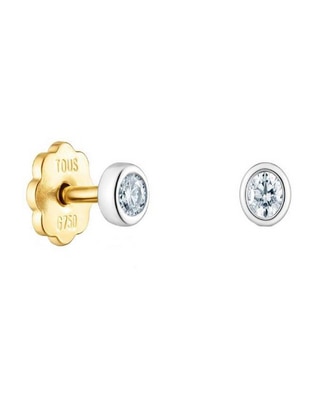 Broqueles circulares Tous Diamonds de oro blanco diamante