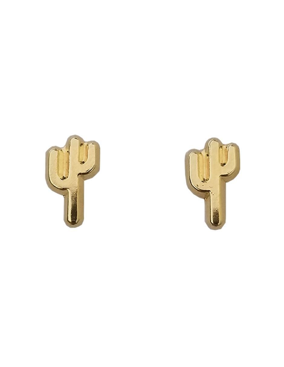Broqueles de cactus de oro amarillo 10 K con acabado brillante Broqueles de cactus de oro amarillo 10 K con acabado brillante