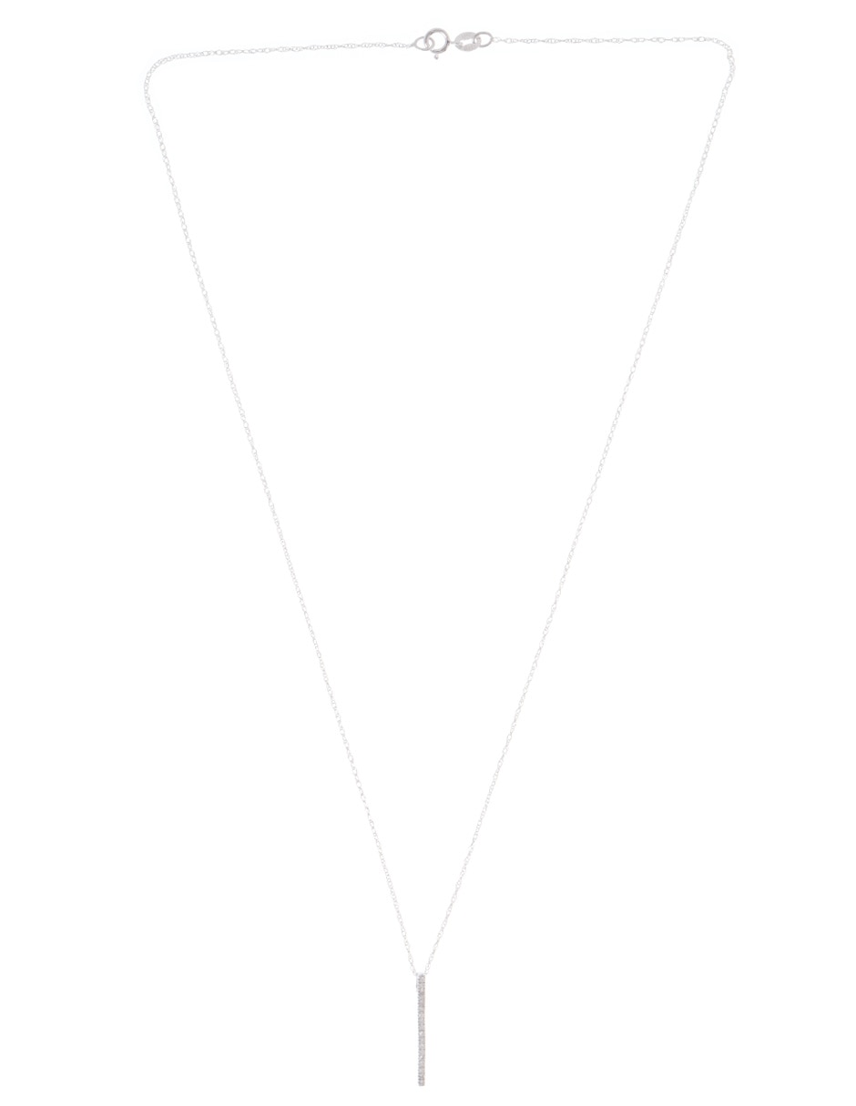 Collar de oro blanco 14 K