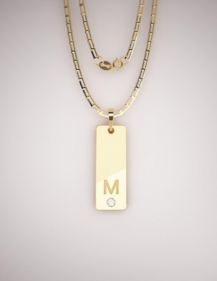 Dije de cadena Fonelli de oro amarillo 14 K