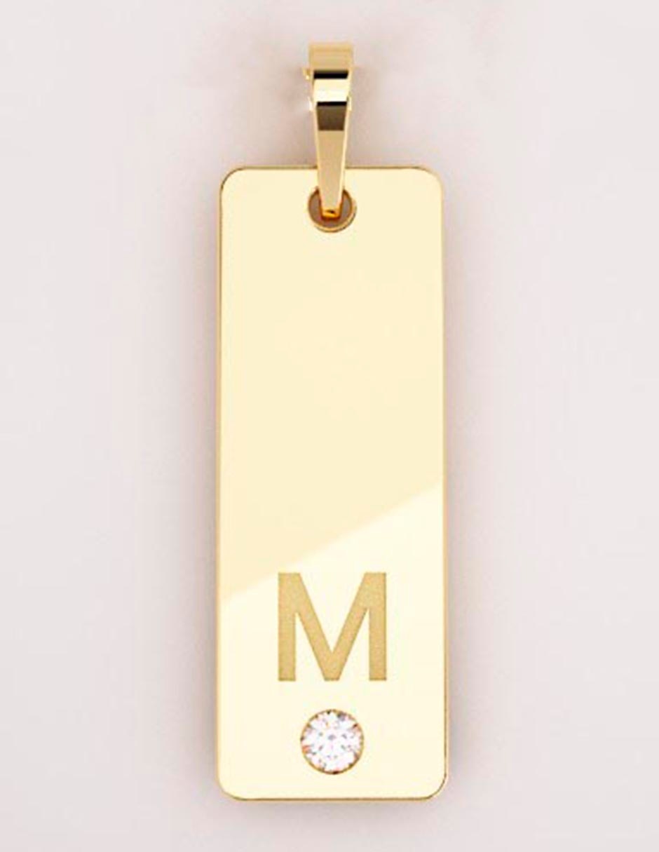Dije de cadena de oro amarillo 14 K