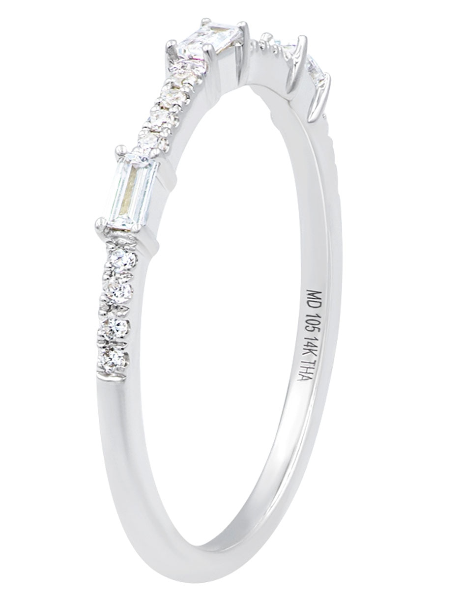 Anillo 14 k de oro diamante brillante 3