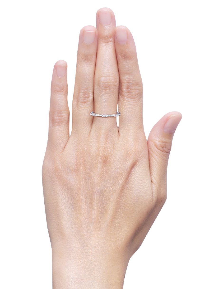 Anillo 14 k de oro diamante brillante 2