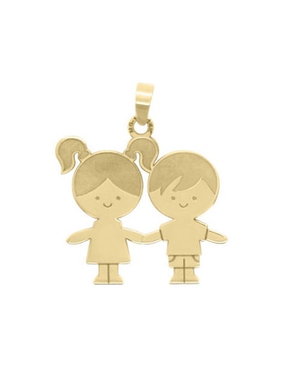 Dije de niña Fianelli Kinder de oro amarillo 14 K