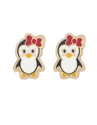 Broqueles de pingüino Casal Fin De Año de oro