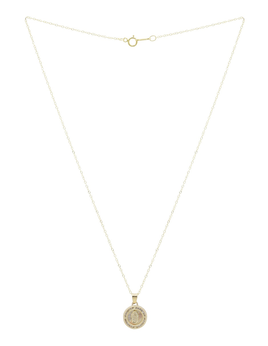 Collar D Cadena de oro amarillo 14 K