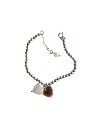 Pulsera de plata P 925 Madre Perla con acabado liso 1