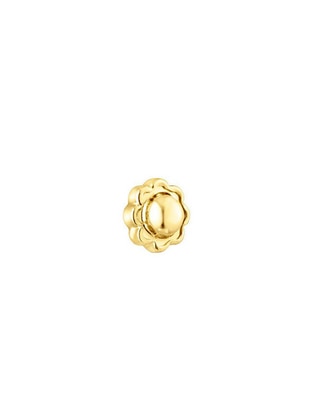 Contra para arete de oro con acabado brillante 1